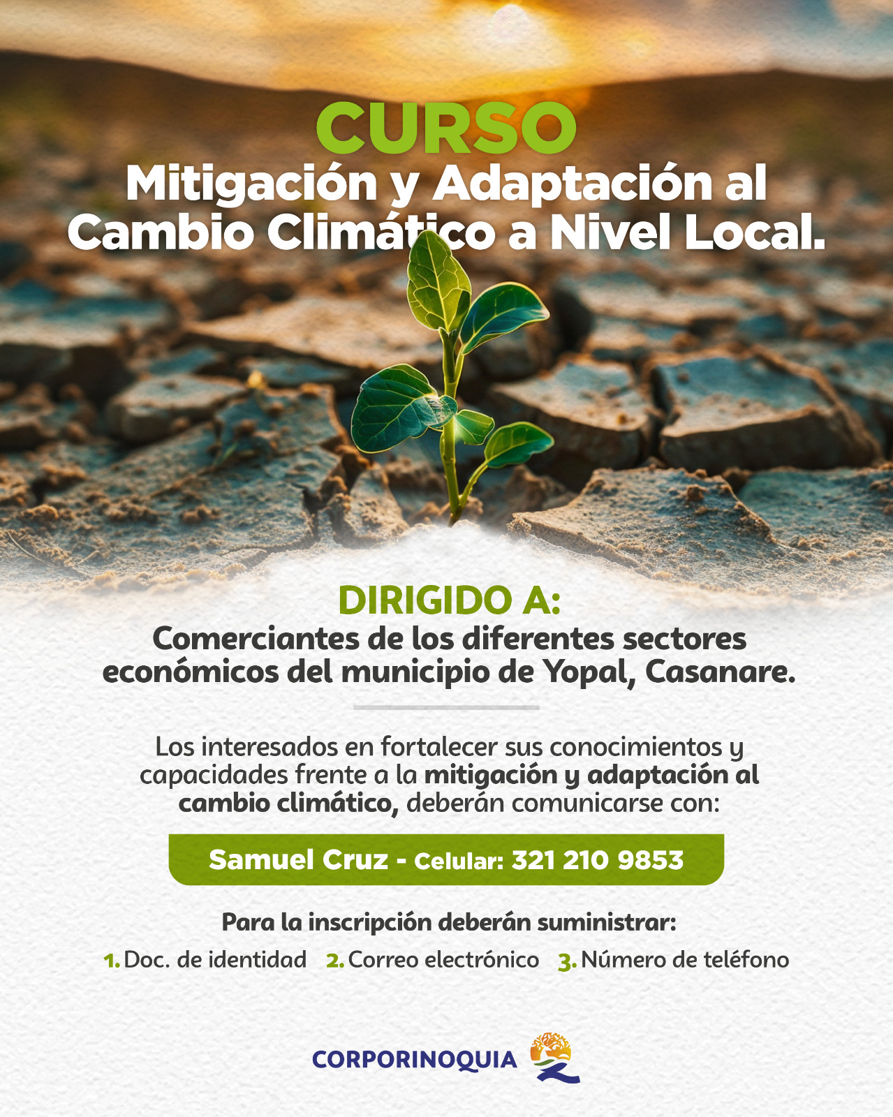  Corporinoquia prepara al sector comercial de Yopal frente al cambio climático